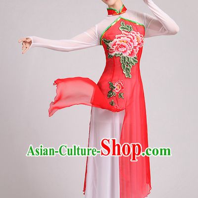 Traditional Chinese Dancewear Costumes Dancer Costumes Girls Dance Lyrical Dance Costume Ballroom Comtemporary Recital Dancewear Costume
