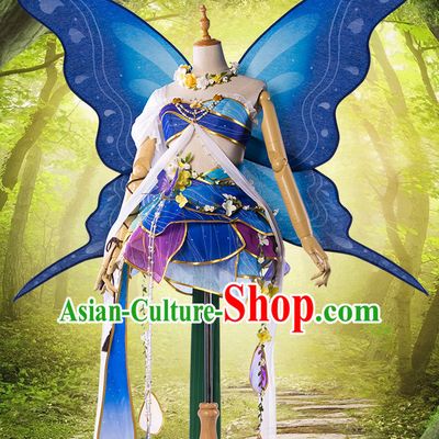 Traditional Chinese Butterfly Dancewear Costumes Fancy Dancer Costumes Girls Dance Lyrical Dance Costume Ballroom Comtemporary Recital Dancewear Costume
