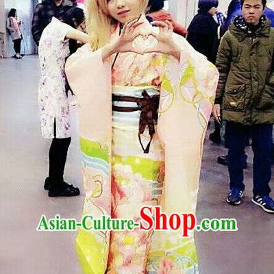 Traditional Japanese Style Kimono Cosplay Dress for Women