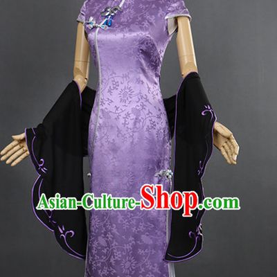 Traditional Chinese Style Sexy Cheongsam Cosplay Dress for Women