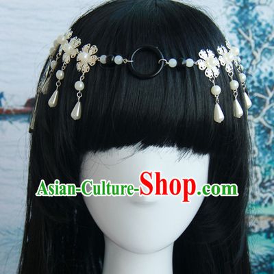 Traditional Chinese Princess Queen Empress Long Black Wigs and Hair Jewelry Hairpieces