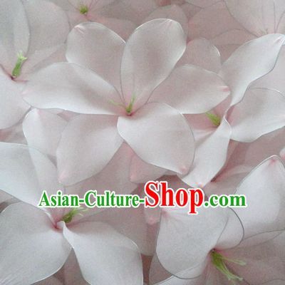 White Traditional Chinese Stage Performance Lily Flower Dance Props Dancing Prop