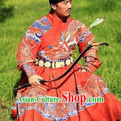 Ancient Chinese Ming Dynasty Royal Imperial Clothing for Men