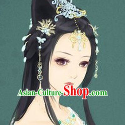 Ancient Chinese Prtincess Royal Imperial Hair Jewelry Hairpieces