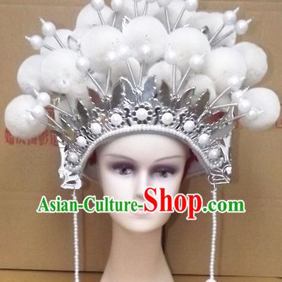 Traditional Chinese Opera Hat Hair Jewelry Hairpieces