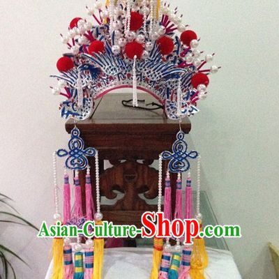 Traditional Chinese Opera Hat Hair Jewelry Hairpieces