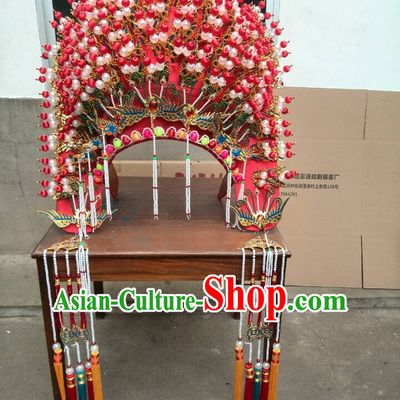 Traditional Chinese Opera Hat Hair Jewelry Hairpieces Phoenix Crown
