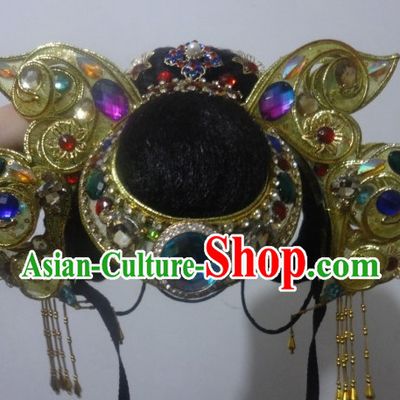 Traditional Chinese Stage Performance Dance Hat for Women
