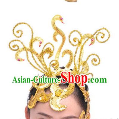Traditional Chinese Stage Performance Dance Hat for Women