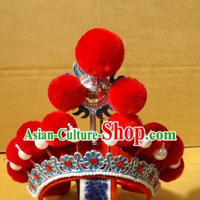 Traditional Chinese Opera Hat Hair Jewelry Hairpieces