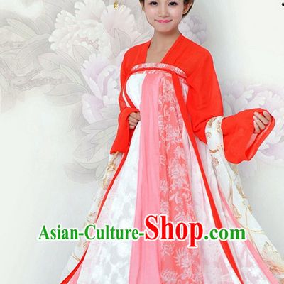 Ancient Chinese Clothing and Hair Jewelry Complete Set for Women