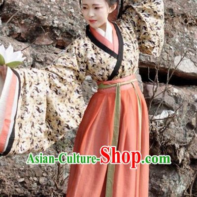Ancient Chinese Clothing and Hair Jewelry Complete Set for Women