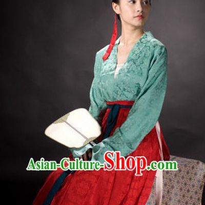 Ancient Chinese Clothing and Hair Jewelry Complete Set for Women