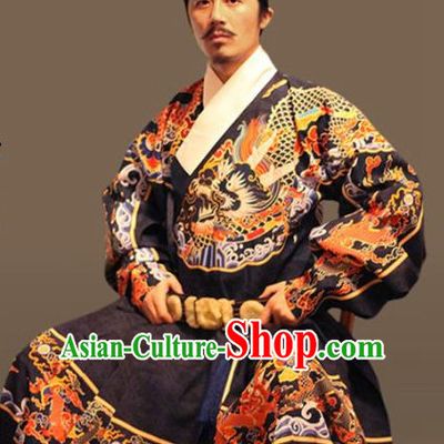 Ancient Chinese Clothing and Hair Jewelry Complete Set for Men