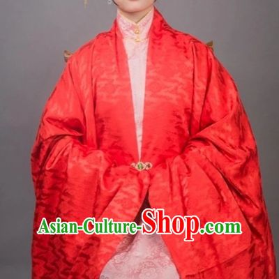 Ancient Chinese Wedding Bridal Clothing and Hat Complete Set for Women