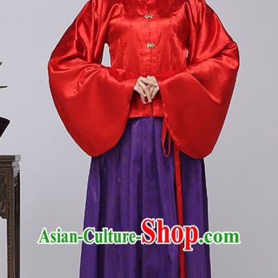 Asian Chinese Long Dresses Hanfu Costume Clothing Chinese Robe Chinese Kimono for Women