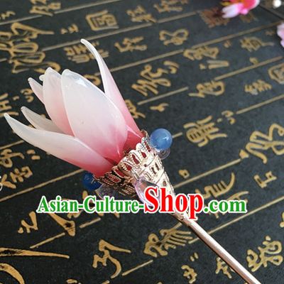 Chinese Ancient Flower Headdress Hairpin Headwear Jewelry for Women Girls