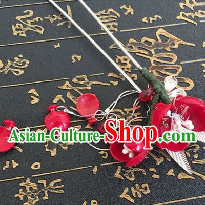 Chinese Ancient Flower Headdress Hairpin Headwear Jewelry for Women Girls