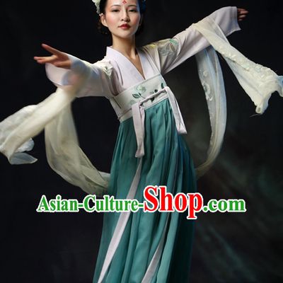 Asian Chinese Tang Dynasty Hanfu Dress Costume Clothing Oriental Dress Chinese Robes Kimono for Women Gilrls Adults Children