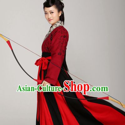 Asian Chinese Han Dynasty Hanfu Dress Costume Clothing Oriental Dress Chinese Robes Kimono for Women Gilrls Adults Children