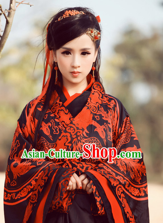 Asian Chinese Han Dynasty Hanfu Dress Costume Clothing Oriental Dress Chinese Robes Kimono for Women Gilrls Adults Children Asian Chinese Han Dynasty Hanfu Dress Costume Clothing Oriental Dress Chinese Robes Kimono for Women Gilrls Adults Children