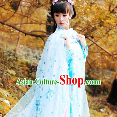 Asian Chinese Han Dynasty Hanfu Dress Costume Clothing Oriental Dress Chinese Robes Kimono for Women Gilrls Adults Children