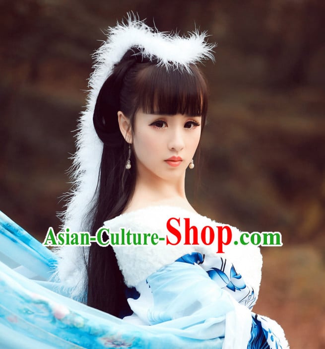 Asian Chinese Han Dynasty Hanfu Dress Costume Clothing Oriental Dress Chinese Robes Kimono for Women Gilrls Adults Children