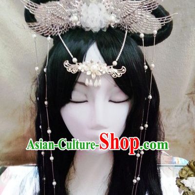 Chinese Ancient Empress Princess Hair Accessories Headdress Hairpin Headwear Jewelry for Women Girls