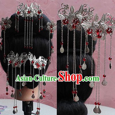 Chinese Ancient Empress Princess Hair Accessories Headdress Hairpin Headwear Jewelry for Women Girls