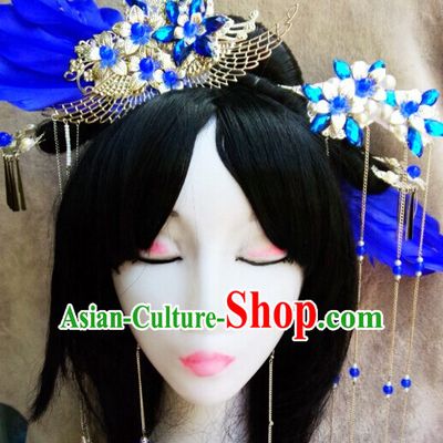 Chinese Ancient Empress Princess Queen Hair Accessories Headdress Hairpin Headwear Jewelry for Women Girls