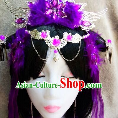 Chinese Ancient Empress Princess Hair Accessories Headdress Hairpin Headwear Jewelry for Women Girls