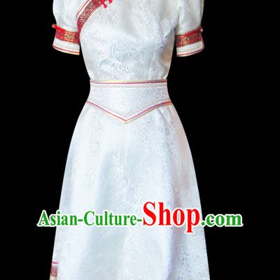 Mongolian People Yuan Dynasty Mongolians Dance Costumes Queen Princess Empress Clothing Clothes Garment Complete Set for Women Girls