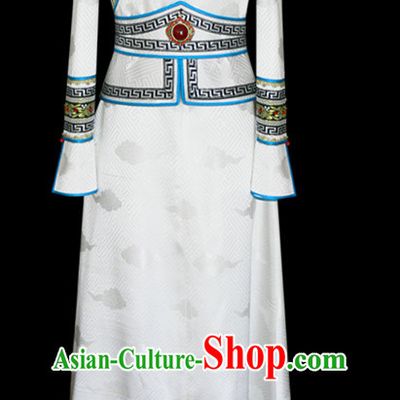 Mongolian People Yuan Dynasty Mongolians Dance Costumes Clothing Clothes Garment Complete Set for Women Girls