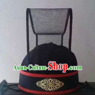 Ancient Asian Chinese Headdress Oriental Headwear Official Swordsman Hat for Men Boys
