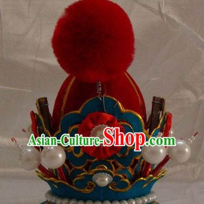 Chinese Beijing Opera Crown Coronet Headpieces Headwear Headdress Hat