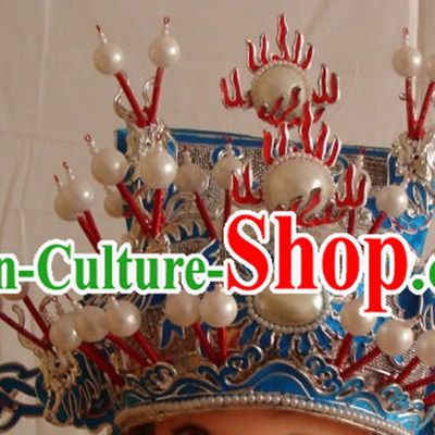Chinese Beijing Opera Crown Coronet Headpieces Headwear Headdress Hat
