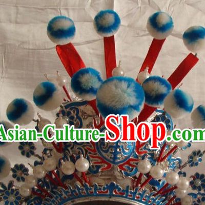 Chinese Beijing Opera Crown Coronet Headpieces Headwear Headdress Hat