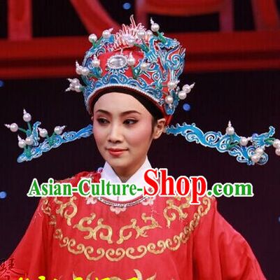 Chinese Beijing Opera Crown Coronet Headpieces Headwear Headdress Hat