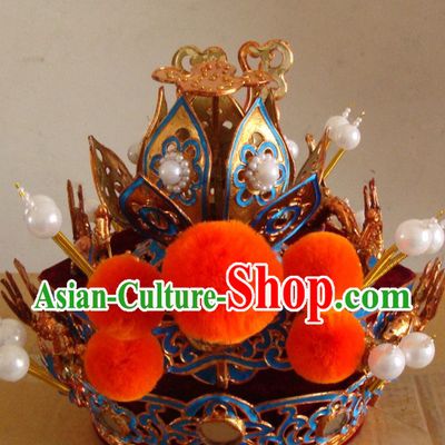 Chinese Beijing Opera Crown Coronet Headpieces Headwear Headdress Hat