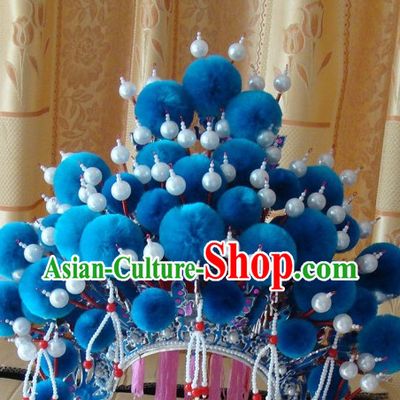 Chinese Beijing Opera Crown Coronet Headpieces Headwear Headdress Hat Phoenix Crown Coronet