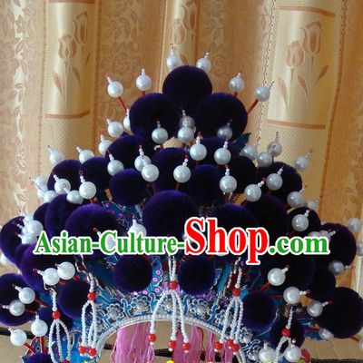 Chinese Beijing Opera Crown Coronet Headpieces Headwear Headdress Hat Phoenix Crown Coronet