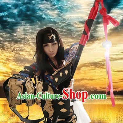 Chinese Superhero Beggar Group Cosplay Costumes Accessories and Hat Complete Set for Children