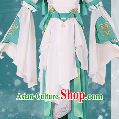 Chinese Superheroine Cosplay Costumes and Headdress Complete Set for Women