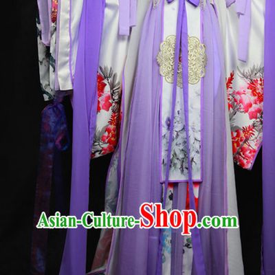 Gorgeous Chinese Fairy Princess Empress Queen Cosplay Costumes Ancient Chinese Clothing Complete Set for Women