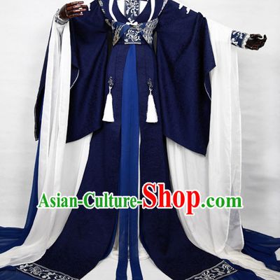 Gorgeous Chinese Fairy Princess Empress Queen Cosplay Costumes Ancient Chinese Clothing Complete Set for Women