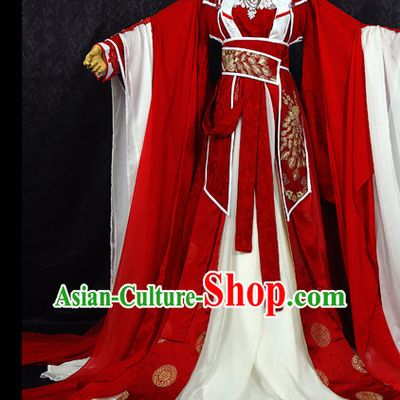 Gorgeous Chinese BJD Costumes Fairy Princess Empress Queen Cosplay Costumes Ancient Chinese Clothing Complete Set for Women