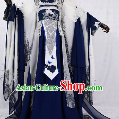 Gorgeous Chinese Fairy Princess Empress Queen Cosplay Costumes Ancient Chinese Clothing Complete Set for Women