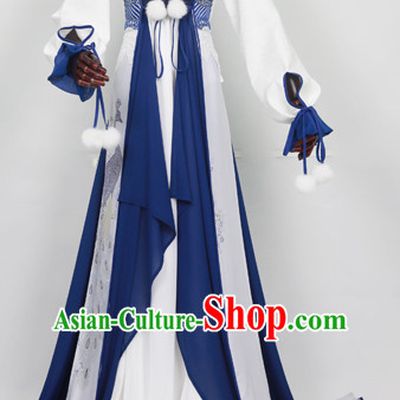 Gorgeous Chinese Fairy Princess Empress Queen Cosplay Costumes Ancient Chinese Clothing Complete Set for Women