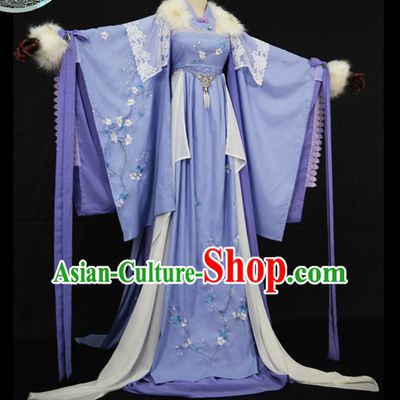 Gorgeous Chinese Fairy Princess Empress Queen Cosplay Costumes Ancient Chinese Clothing Complete Set for Women