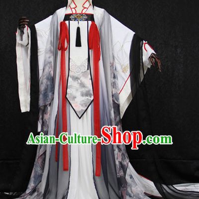 Gorgeous Chinese Fairy Princess Empress Queen Cosplay Costumes Ancient Chinese Clothing Complete Set for Women